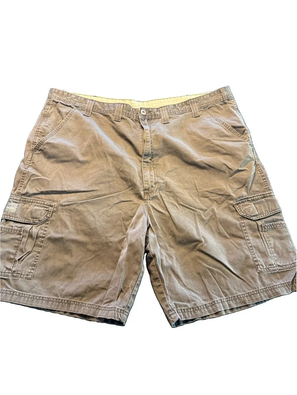 Men's Wrangler Hero Cargo Shorts Sz 44 Dark Green Work Outdoors Short